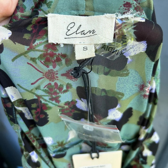 Elan Green Orchid Mini Dress, BNWT,  size Small - Picture 10 of 11